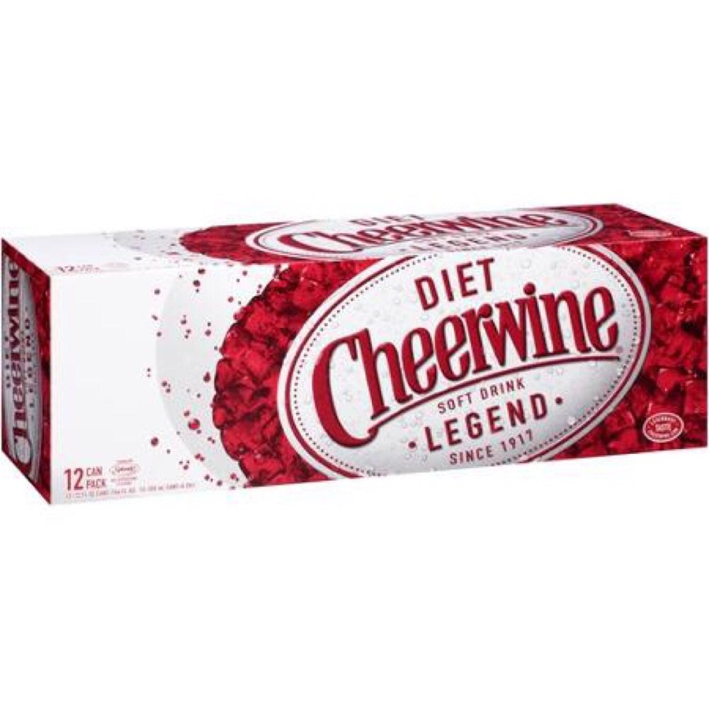 Diet Cheerwine Cherry Soda (24 Cans)
