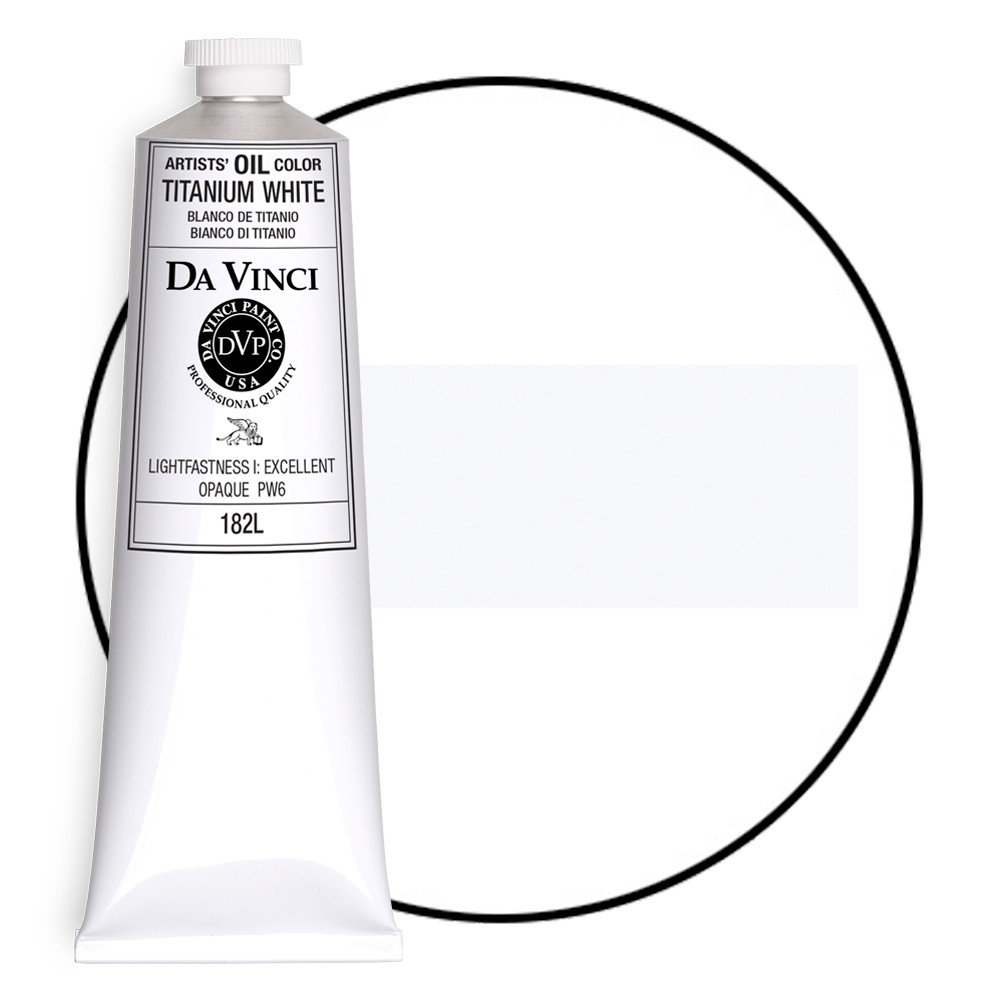 Da Vinci Professional Artist Oil Paint, Titanium White, 150mL