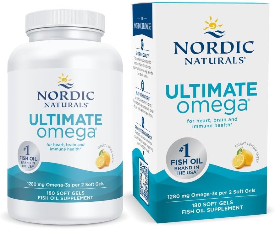 Nordic Naturals Ultimate Omega, Lemon Flavor - 180 Soft Gels