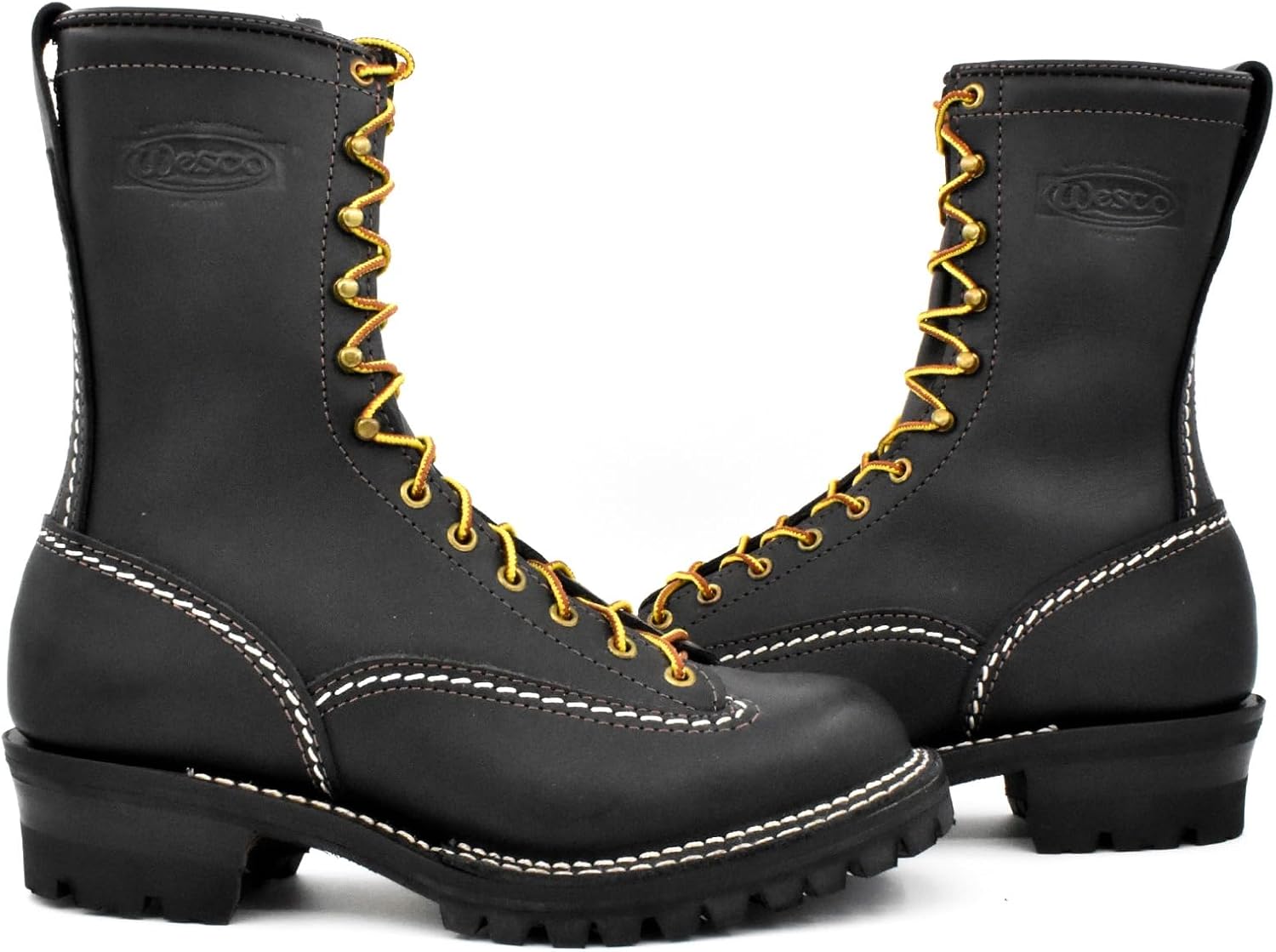 Jobmaster 10" Black Leather Work Boot