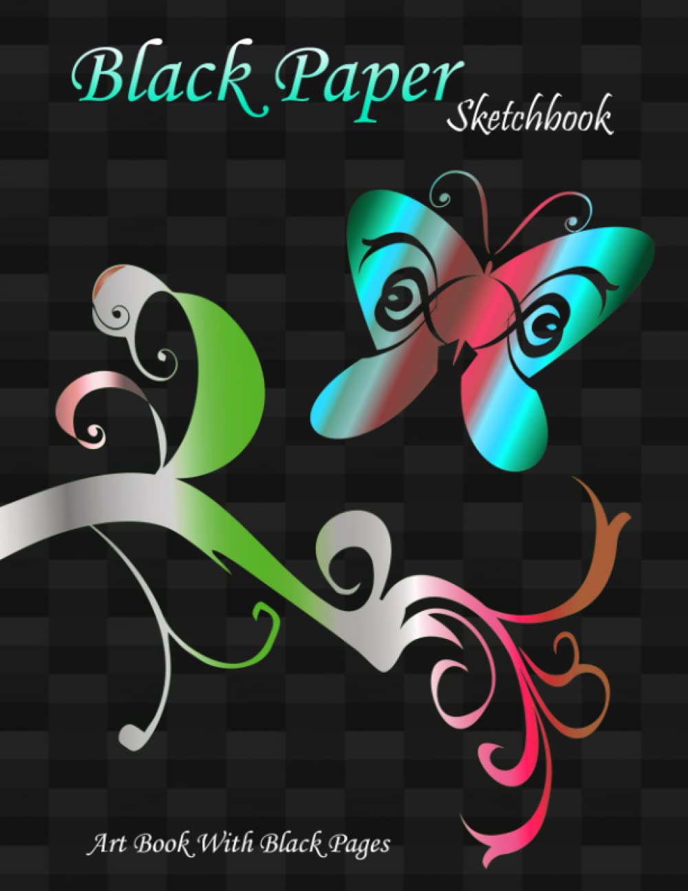 White Dragon Sketch book Black Paper: Premium Paper A4 Drawing Pad