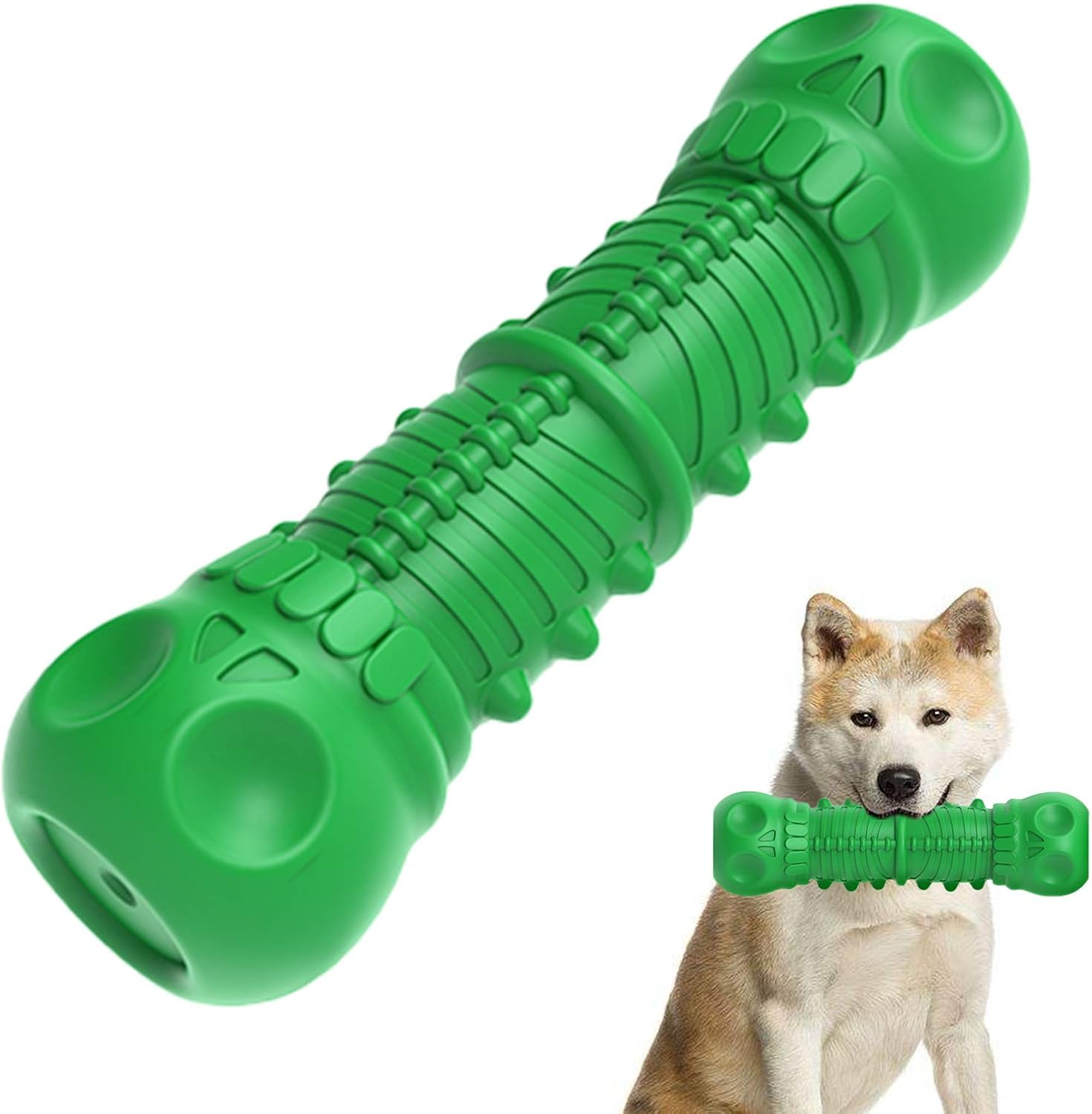 NEGTTE Dog Chew Toy for Aggressive Chewers (Skull)