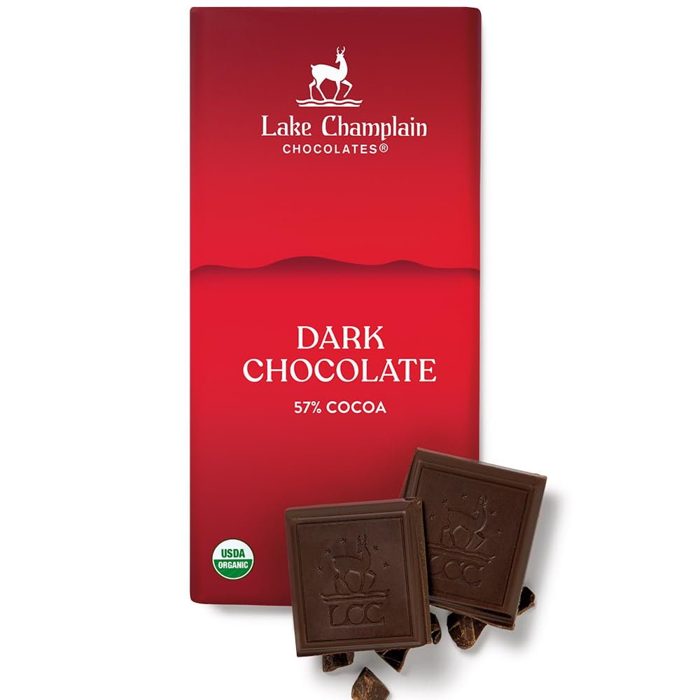 Organic Dark Chocolate Bar 57%, 3 oz