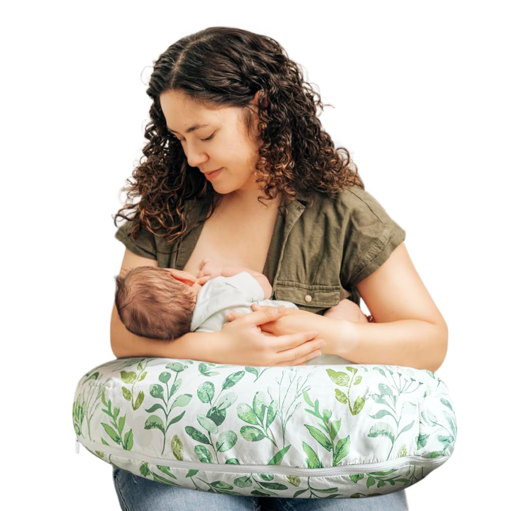 Boppy Nursing Pillow - Firm, Ergonomic U-Shaped Bottle and Breastfeeding Pillow with High Lift for Comfort and Support
