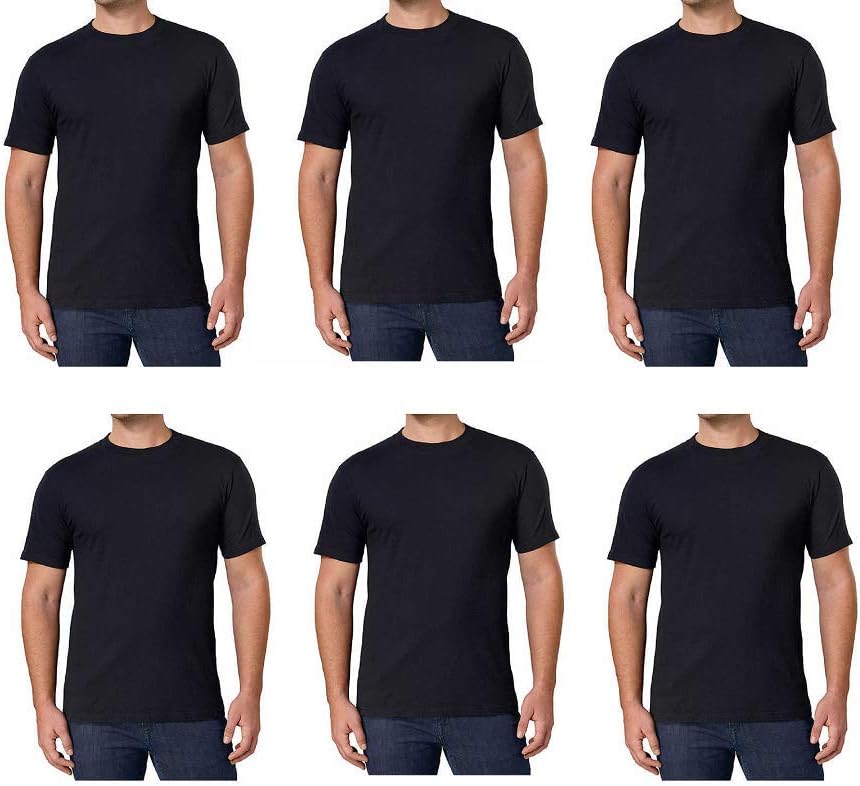 Kirkland Signature Kirkland Men's Crew Neck White T-Shirts 100% Combed Heavyweight Cotton