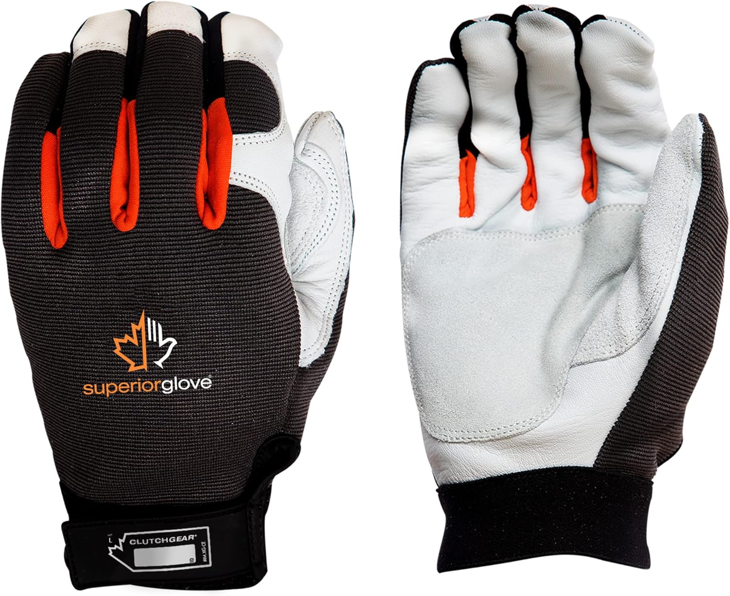 Superior Clutch Gear Goatskin Leather Winter Lined Mechanics Gloves