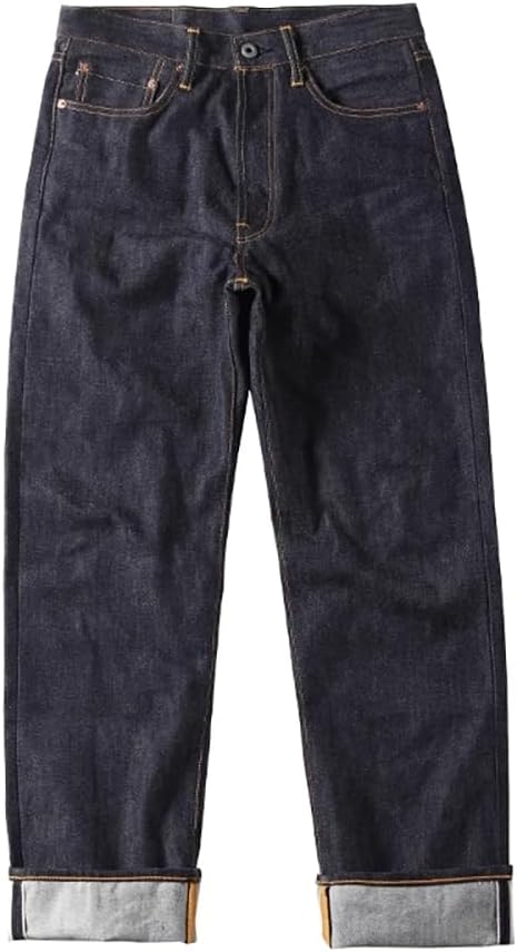 Red Tornado 55501 Men's Selvedge Jeans Relaxed Fit Straight Leg W28L30 Dark Blue at Amazon Men's Clothing store