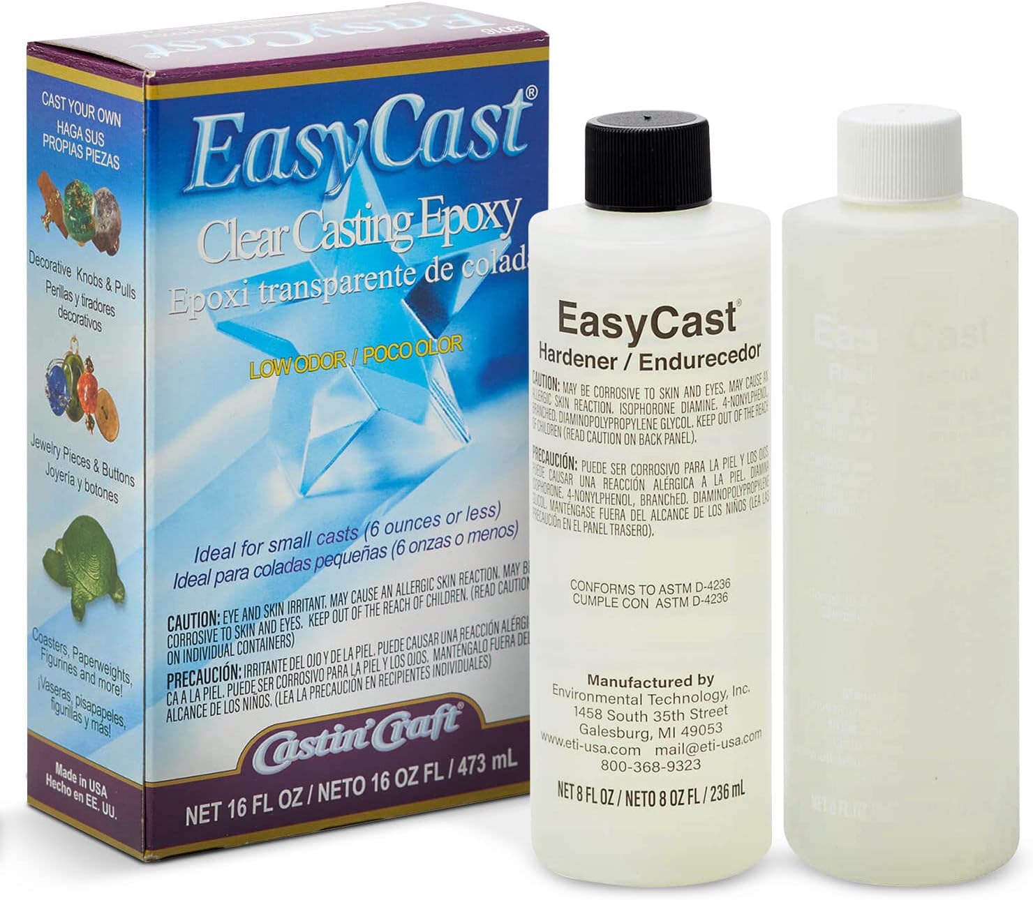 EasyCast Clear Casting Epoxy, 16 oz Kit