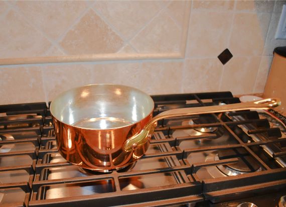 1 QT Copper Saucepan
