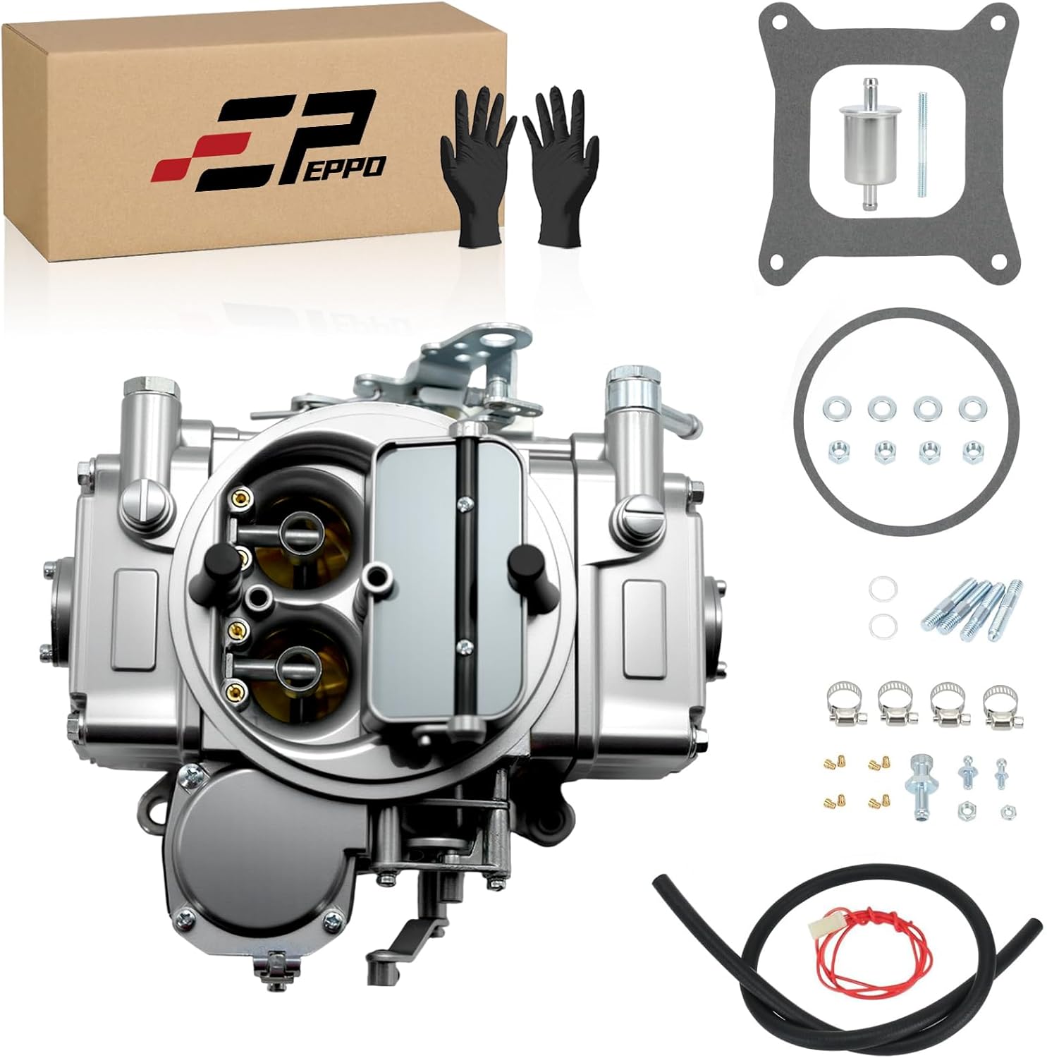 Generic 600 CFM 4160 Model 4 Barrel Carburetor Compatible with Edelbrock