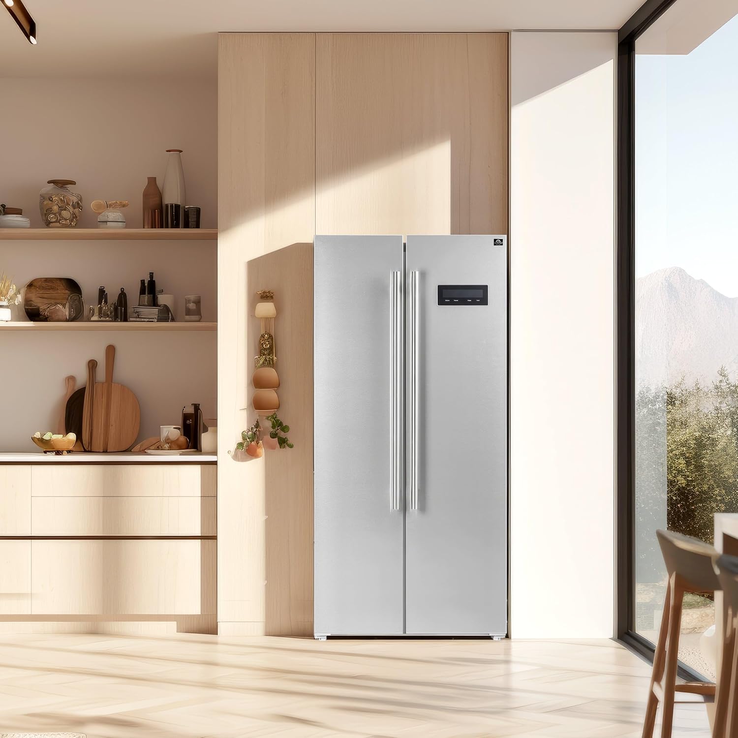Forno Salerno 33-Inch Side-by-Side Built-In Refrigerator