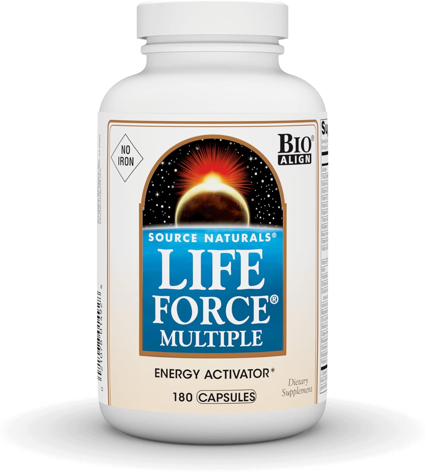 Source Naturals Life Force Multiple Iron Free Energy Activator 180 Capsules