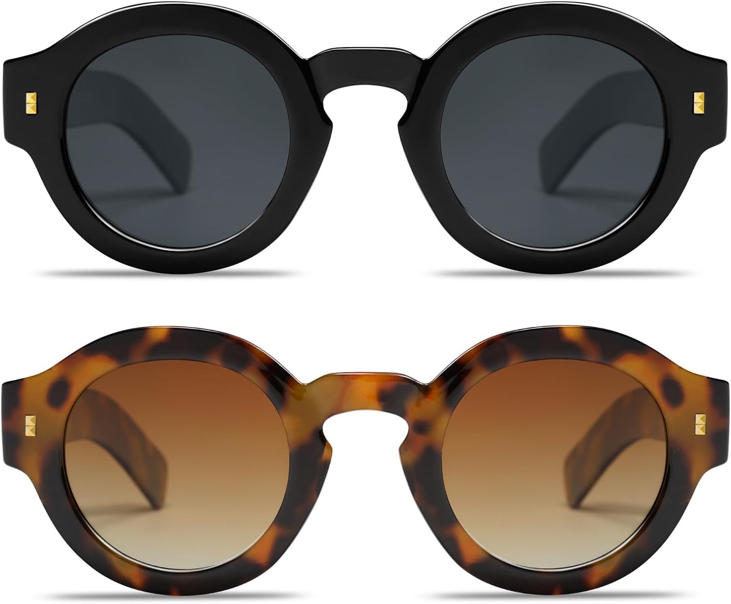 VANLINKER Vintage Round Polarized Sunglasses for Women Men Trendy Shades Retro Circle Sun Glasses VL9743