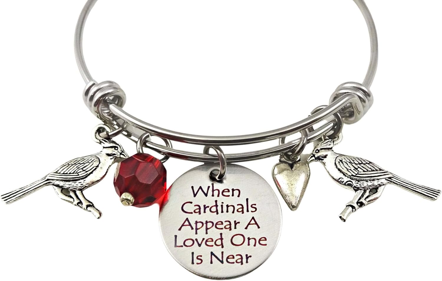 Generic Cardinal Stainless Steel Memorial Bracelet