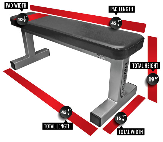 Legend Fitness Utility Flat Bench (3100)
