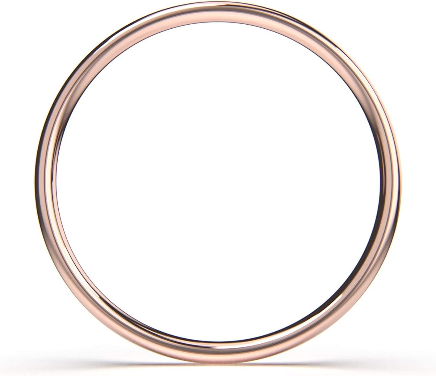 Unknown Thin Smooth Stacking 1mm Skinny Ring in Silver, Gold, or Rose Gold | Comfort Fit | Sizes 4-10 (9.5, 14K Rose Gold Fill)