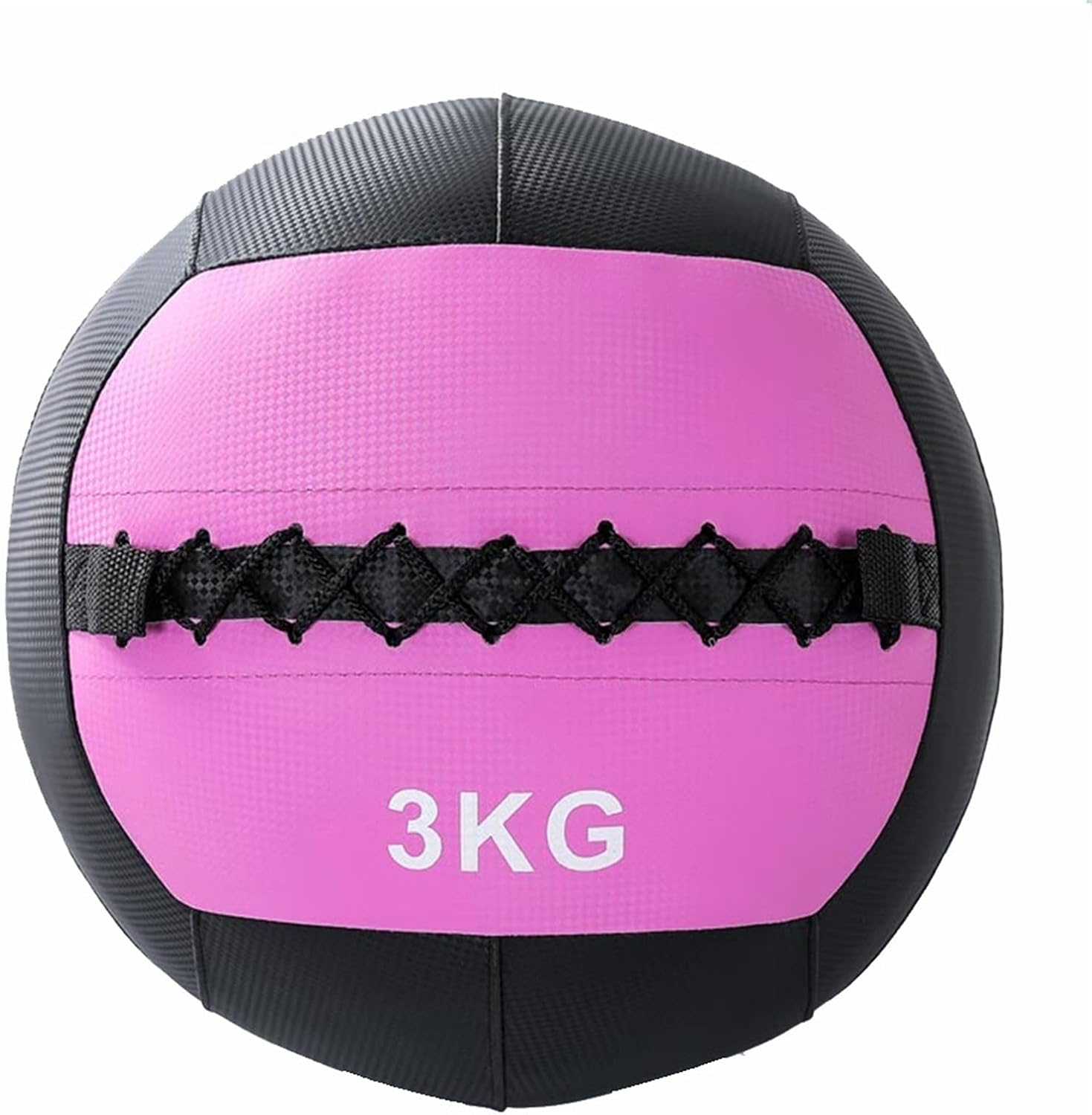 Generic Medicine Ball Slam Ball Wall Ball, Artificial Leather Soft Shell Medicine Ball