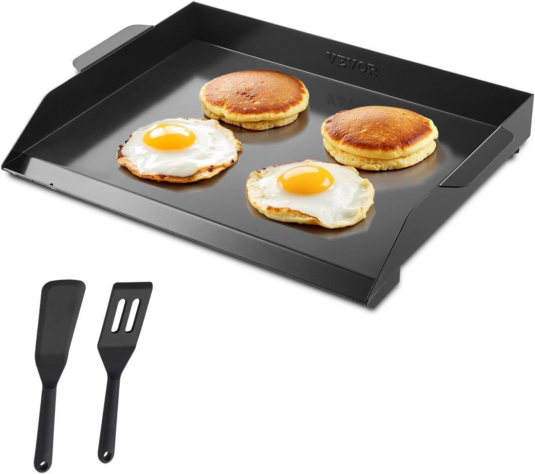 VEVOR Carbon Steel Griddle, 20x16 inch Universal Flat Top Rectangular Plate
