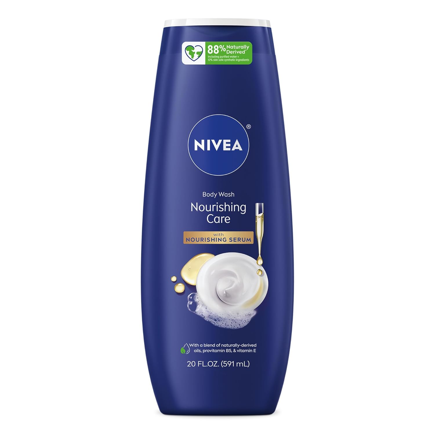 NIVEA Nourishing Care Body Wash with Nourishing Serum