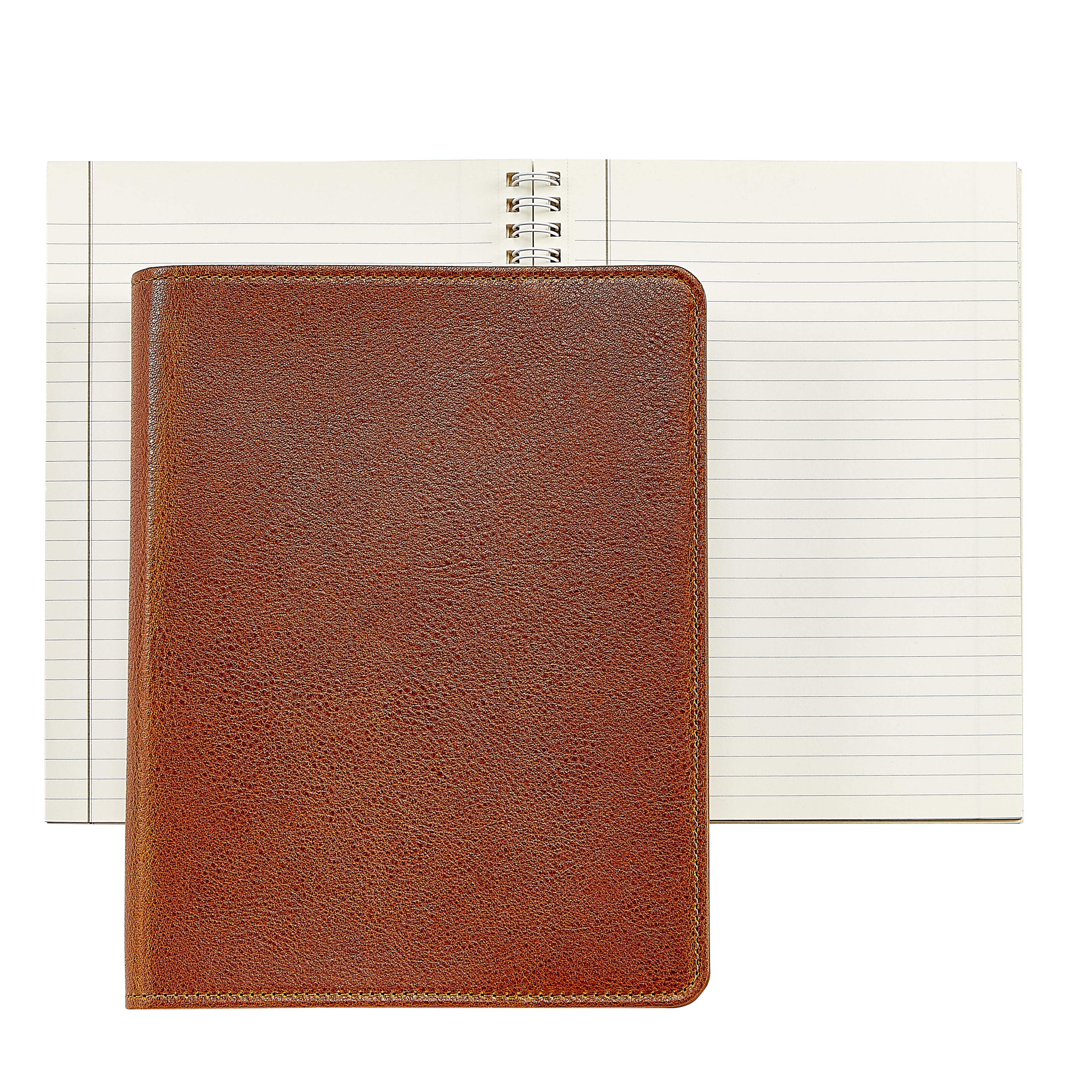 9" Refillable Journal – Cognac Harness Leather