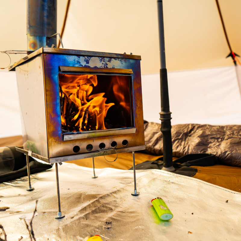 Medium U-Turn Ultralight Tent Stove & Stovepipe