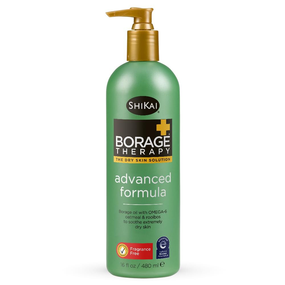 ShiKai Borage Therapy Advanced Formula Body Moisturizer (16 oz, Fragrance Free)