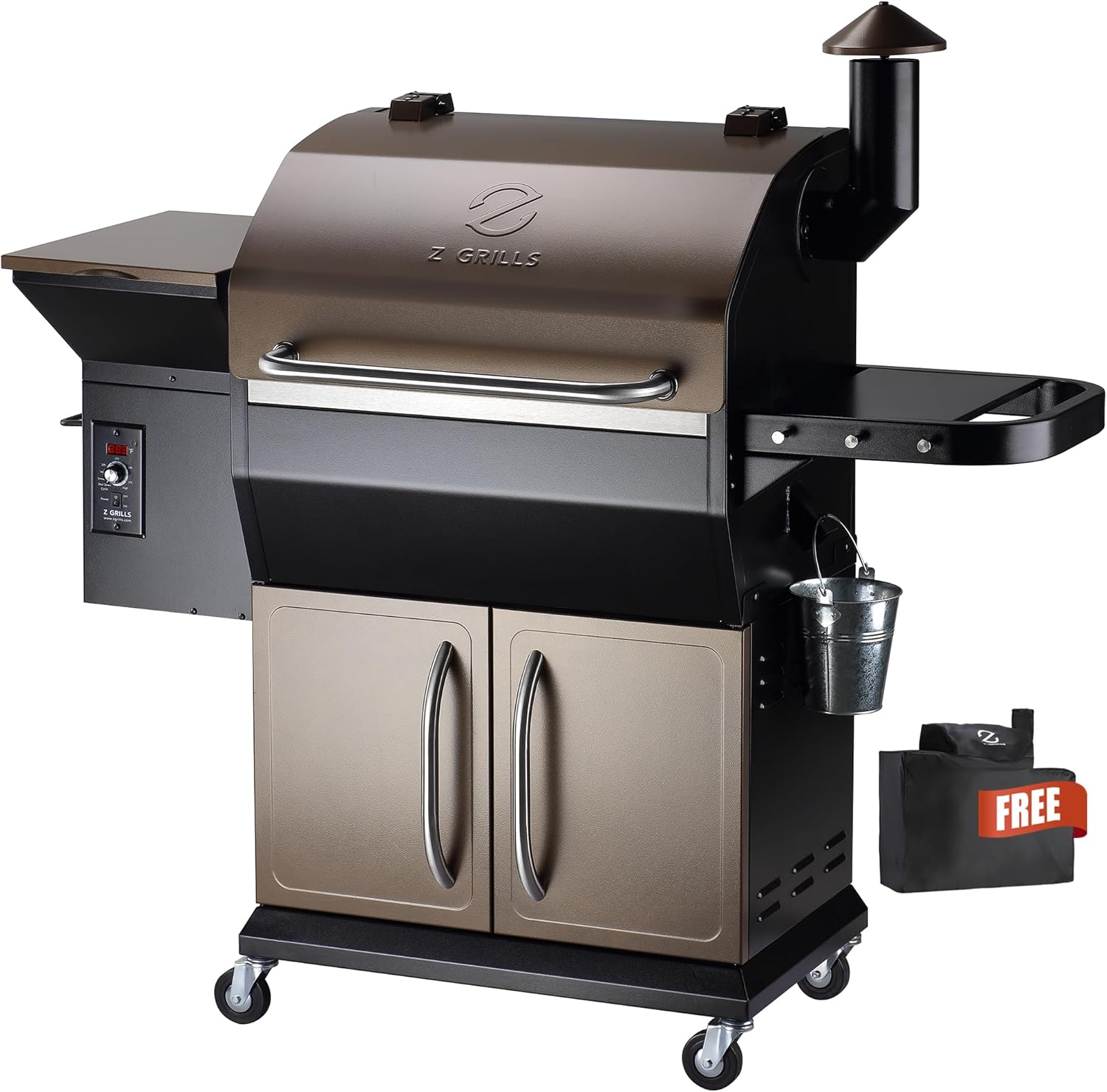 Z GRILLS 1060 Sq.in Wood Pellet Grill & Smoker