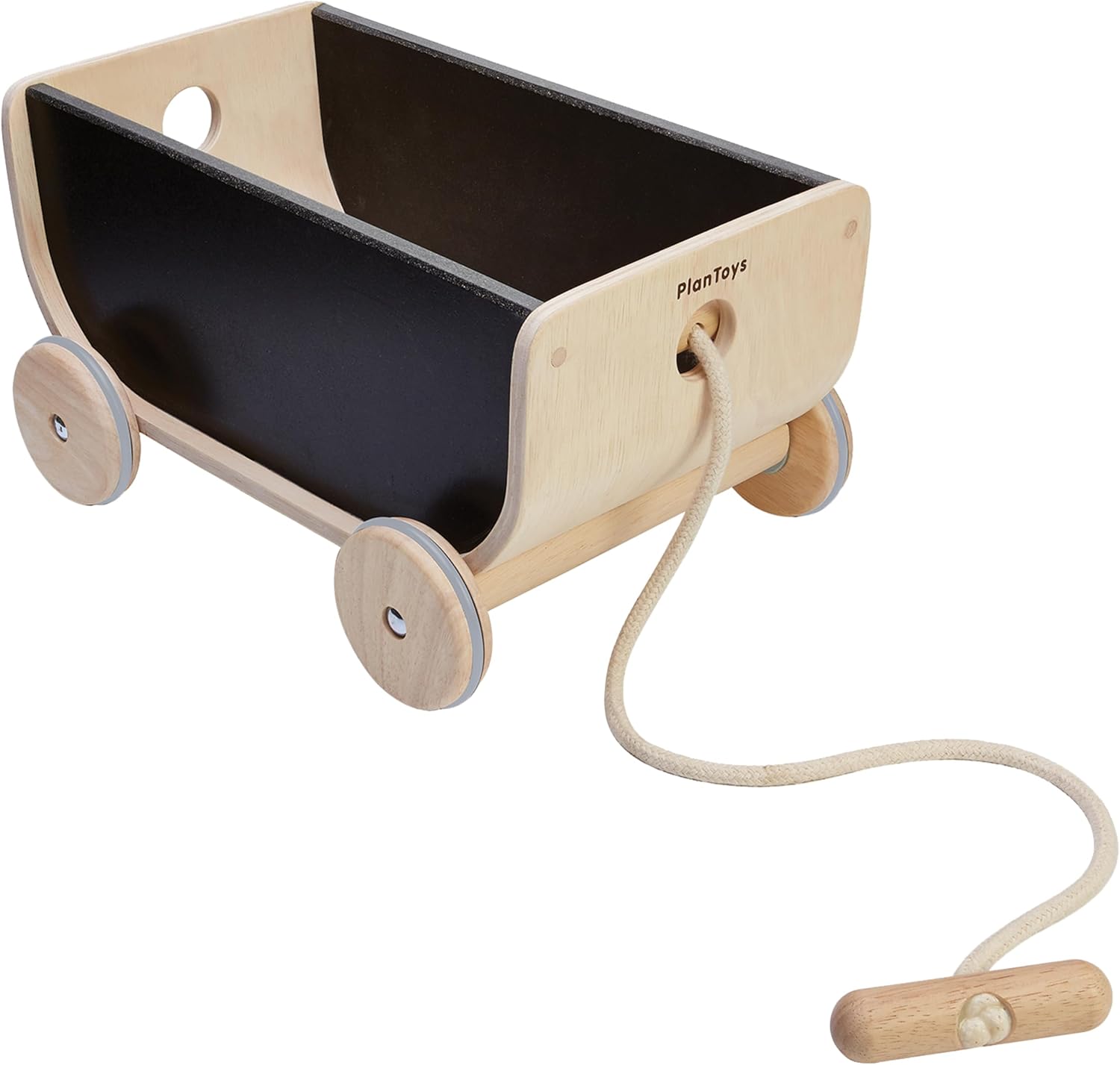 PlanToys Wooden Wagon in Black