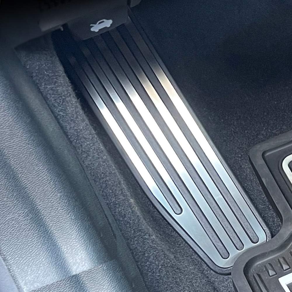 Camaro Dead Pedal Trim Plate, Brushed Stainless Steel (2016–2021 Chevy Camaro)