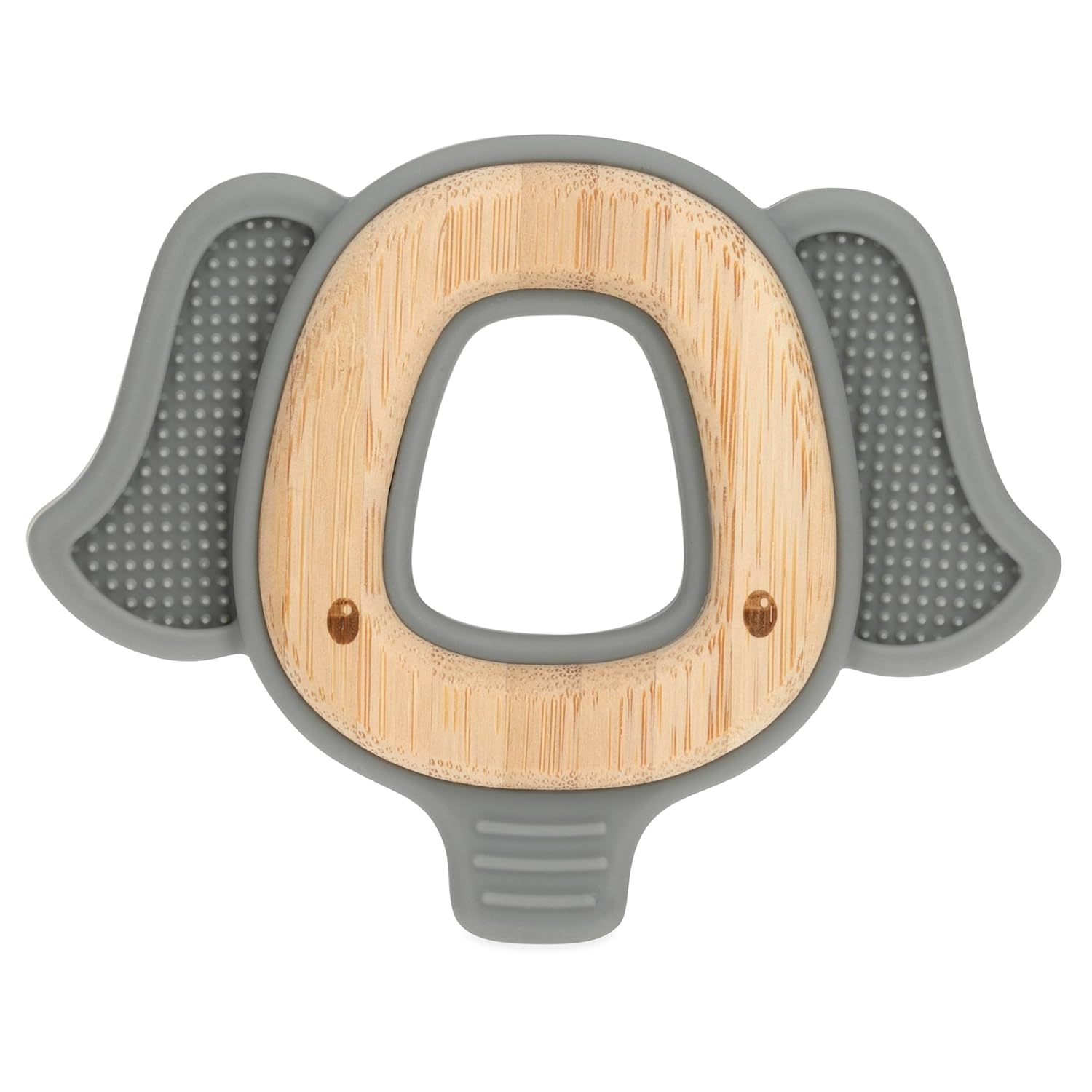 Nuby Natural Wood & Silicone Teether: Elephant
