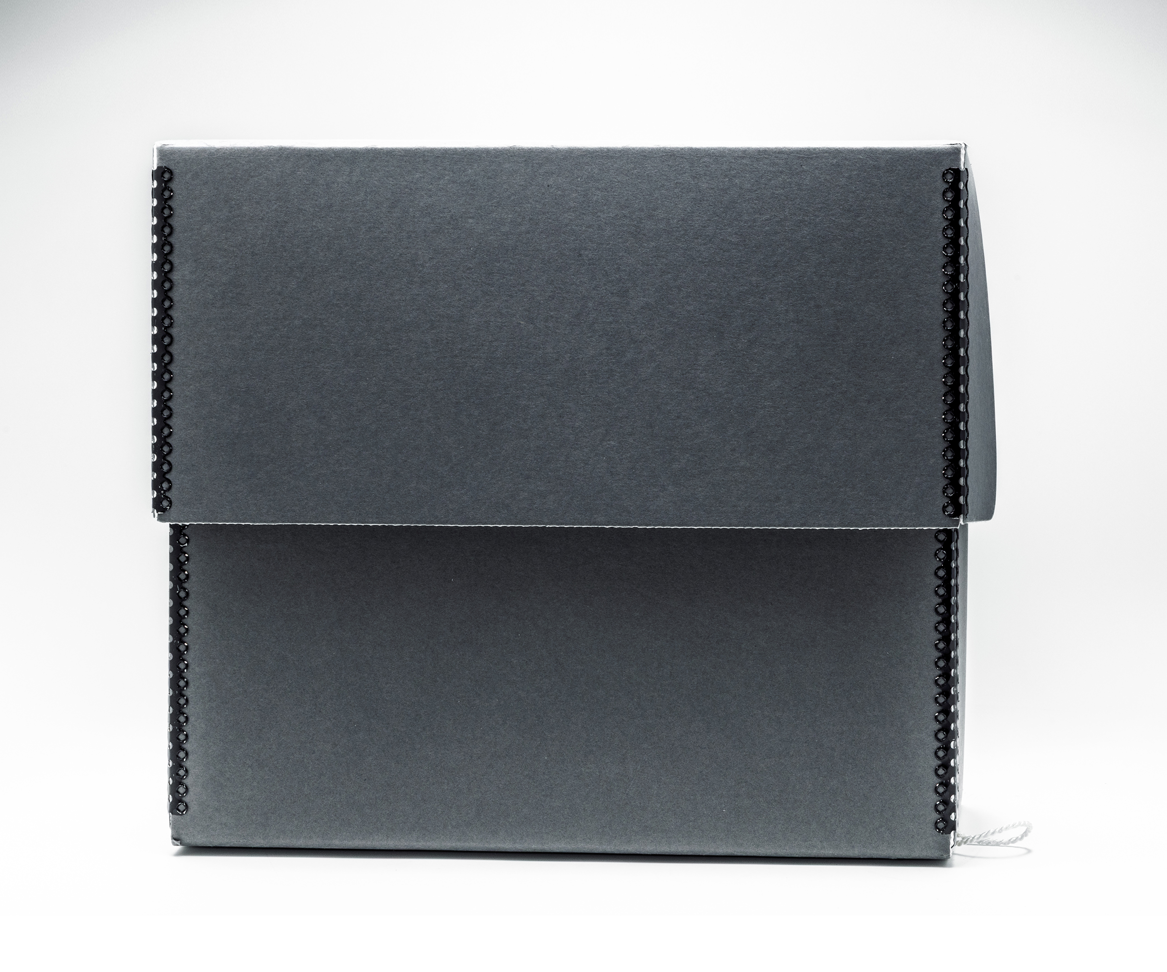 Gray & White Document Storage Box, 10-1/4H x 15W x 5D