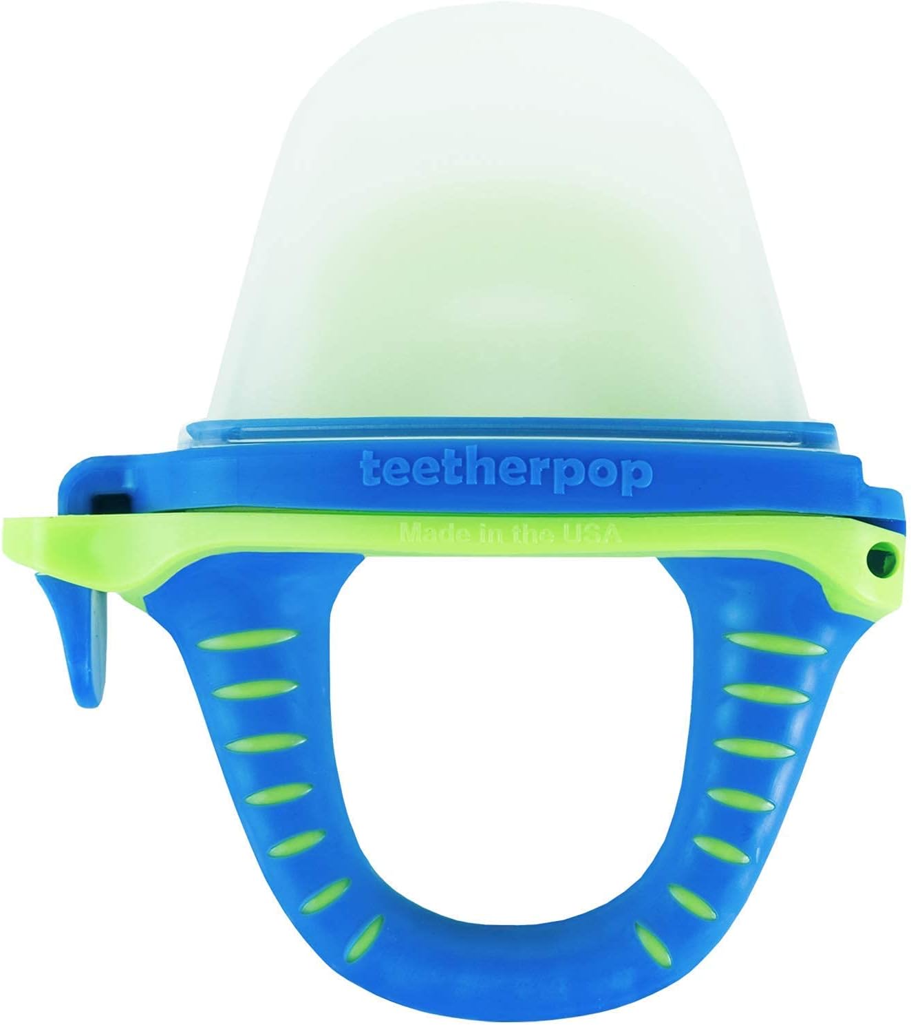 teetherpop Fillable Freezable Baby Teether – Blue