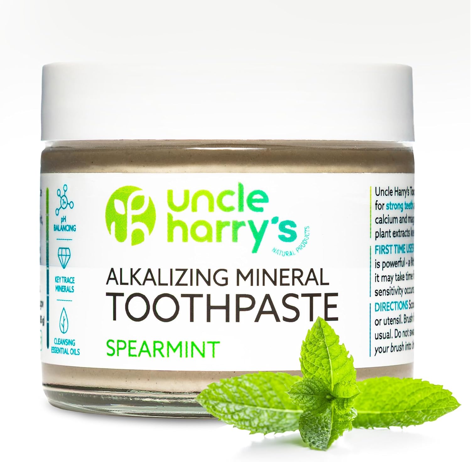 Uncle Harry's Spearmint Remineralizing Toothpaste