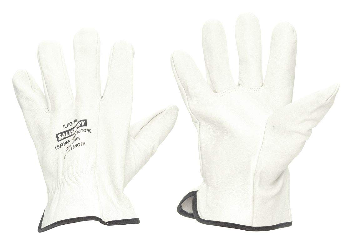 Salisbury Electrical Glove Protector, Cream, Import Goatskin, 10" Length 12 ILPG10/12-1 Each