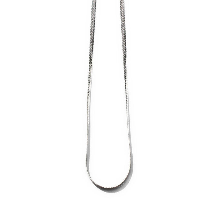Herringbone Silver Chain Necklace