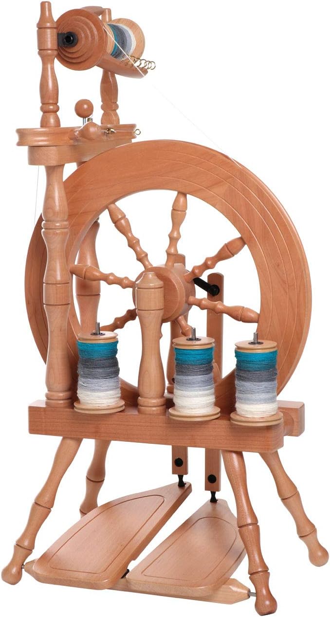 Ashford Traveller Spinning Wheel, Single Drive, Double Treadle