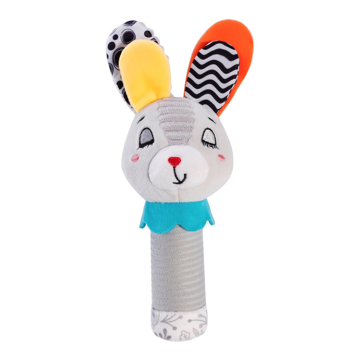 Generic Grey Bunny Rattle for Babies