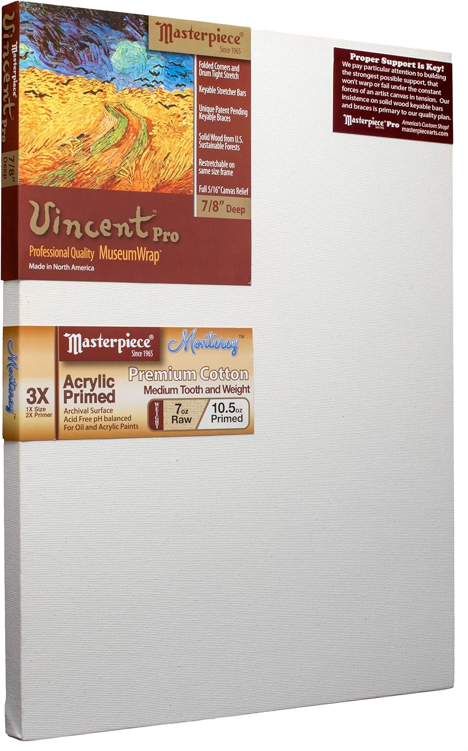 Vincent Pro 7/8" Deep Monterey Cotton Canvas 24" x 30"