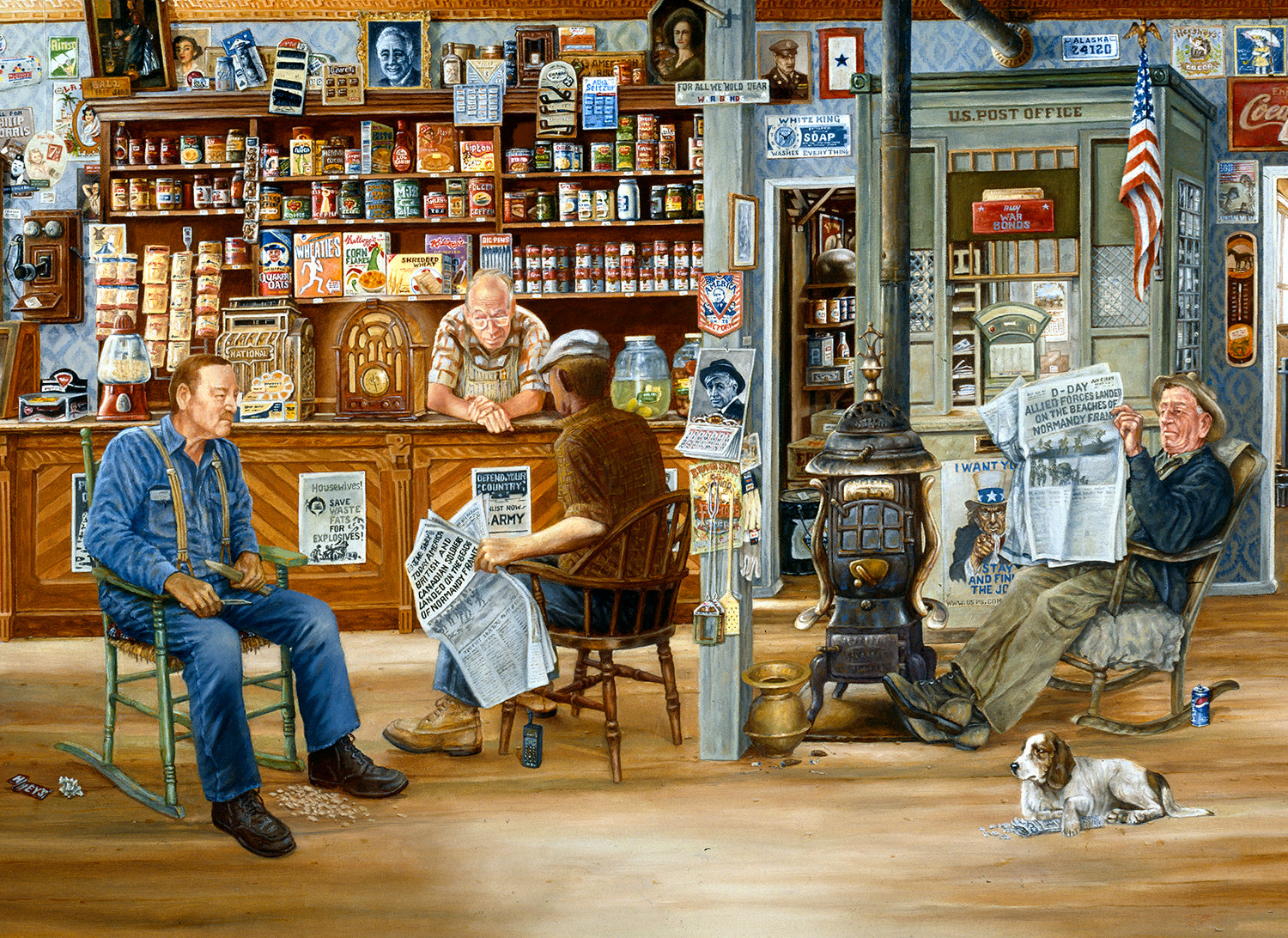 A Day at the Shop 500 pc Large Piece Jigsaw Puzzle
