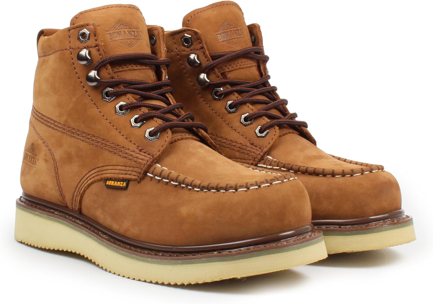 Bonanza Men's Mocc Toe Work Boots