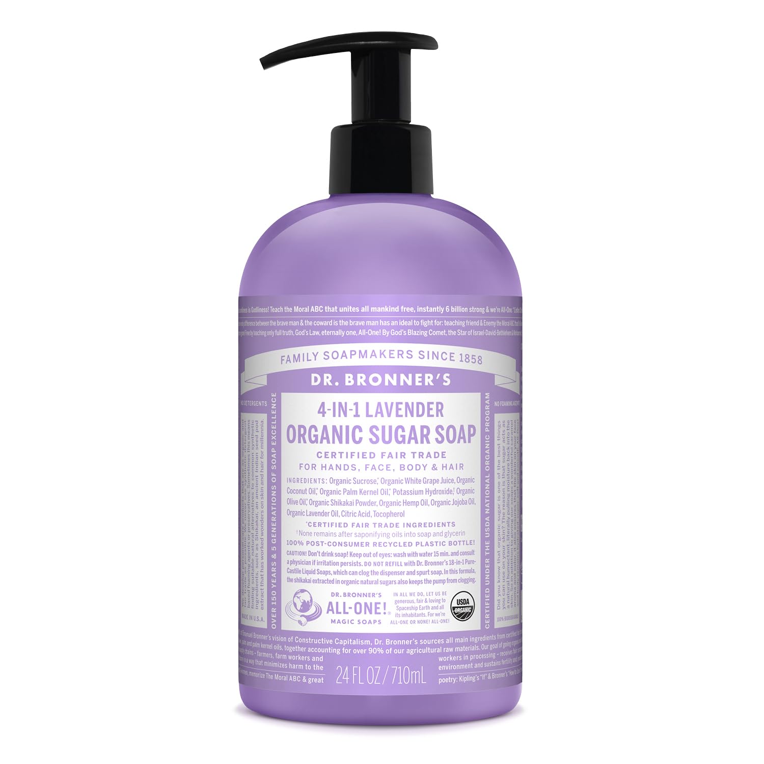 Dr. Bronner's Organic Sugar Soap Lavender