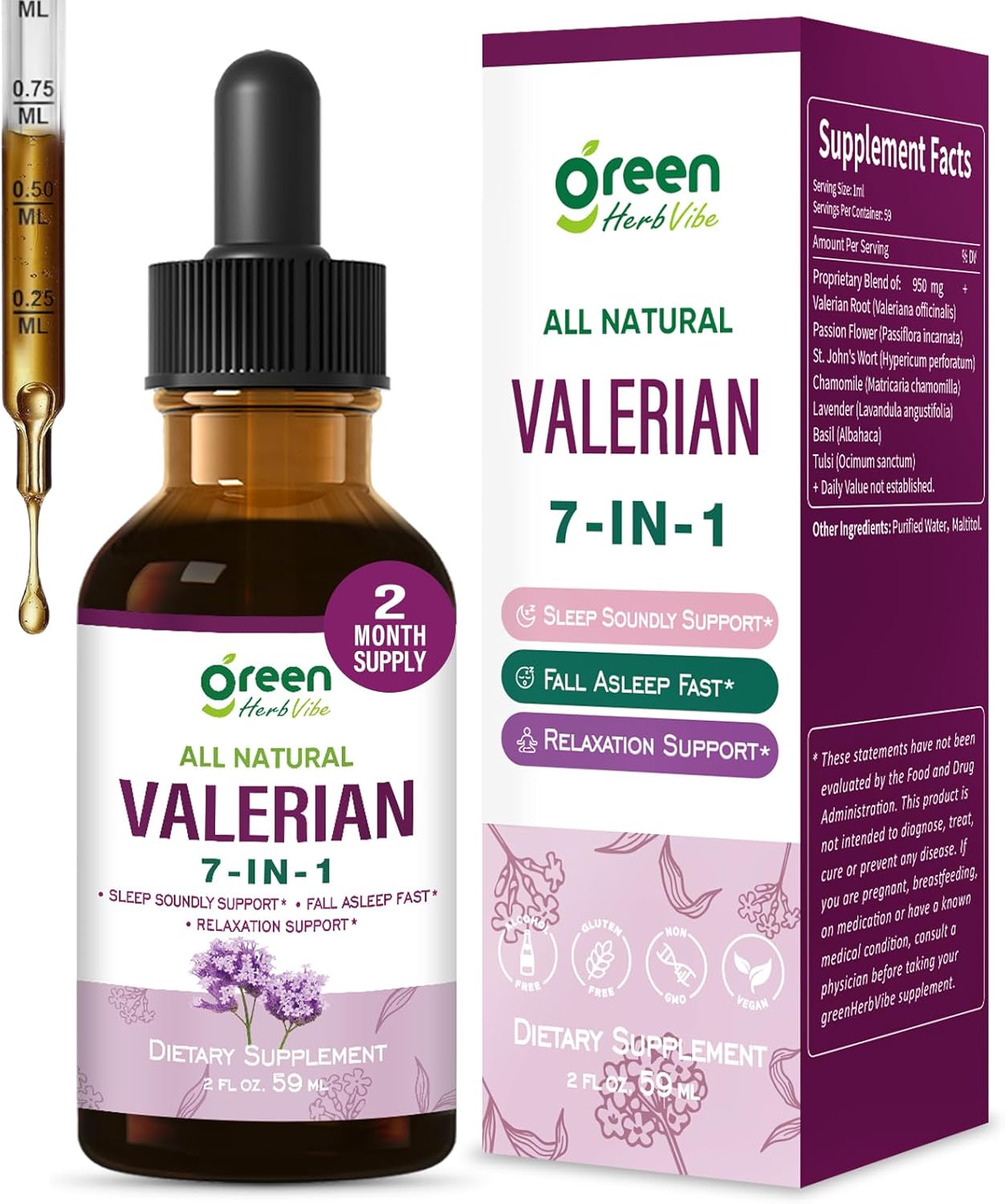 green Herb Vibe Amazon.com: green Herb Vibe Valerian Root for Sleep Liquid Drops, High Concentration Valerian Extract Herbal Supplment for Relaxation Support with Passion Flower St.John's Wort Basil. 2 Months Supply. 2 oz : Health & Household