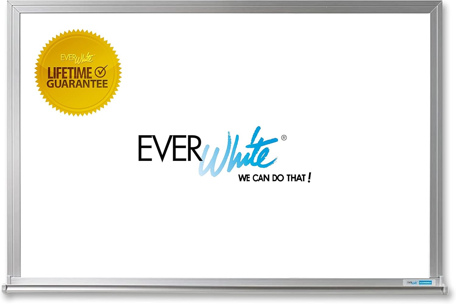 EVERWhite Magnetic Dry Erase Whiteboard 18"×24" with Tray