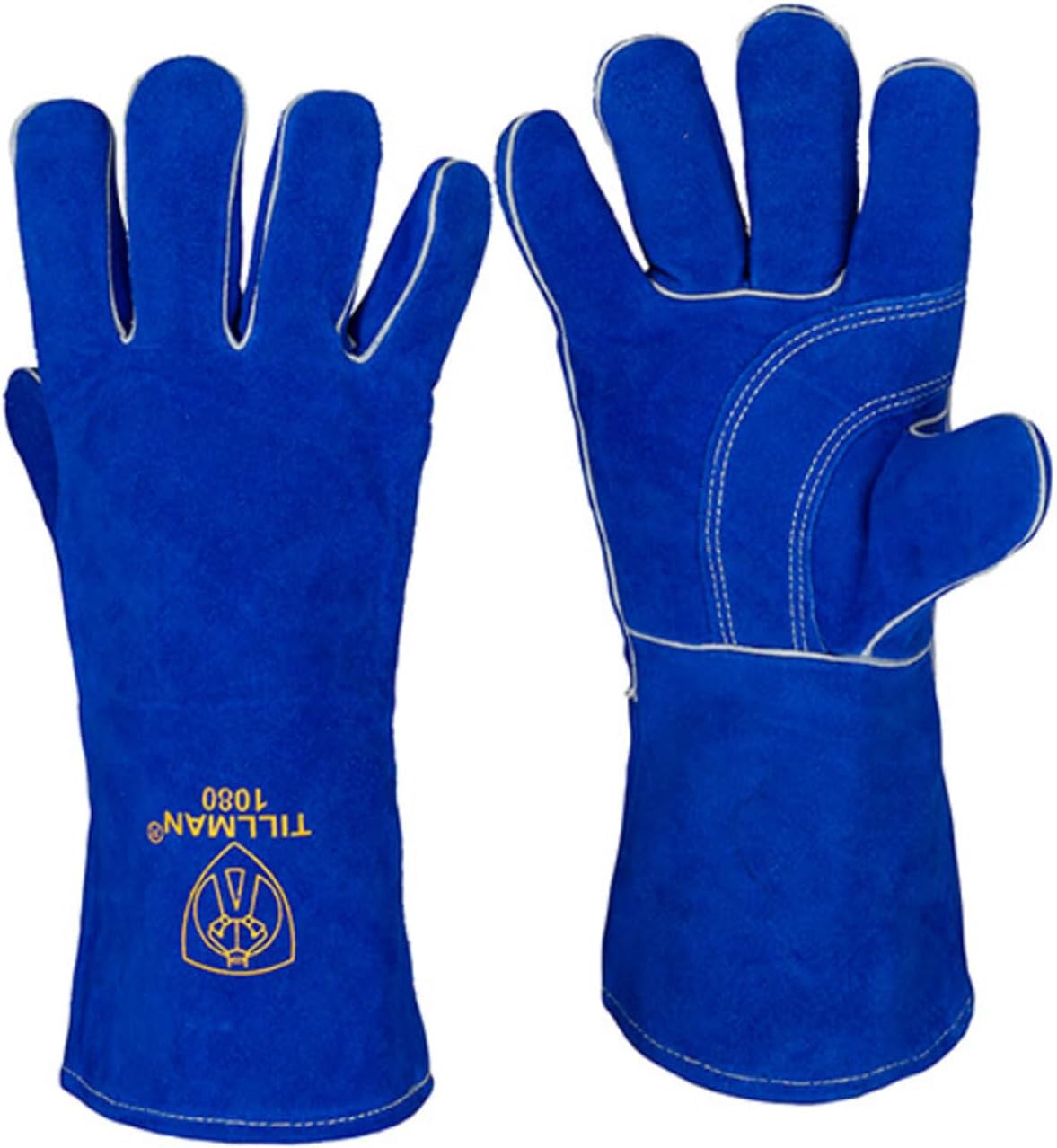 Tillman 1080 14" Premium Split Cowhide Lined Welding Gloves, Large, 12 pack