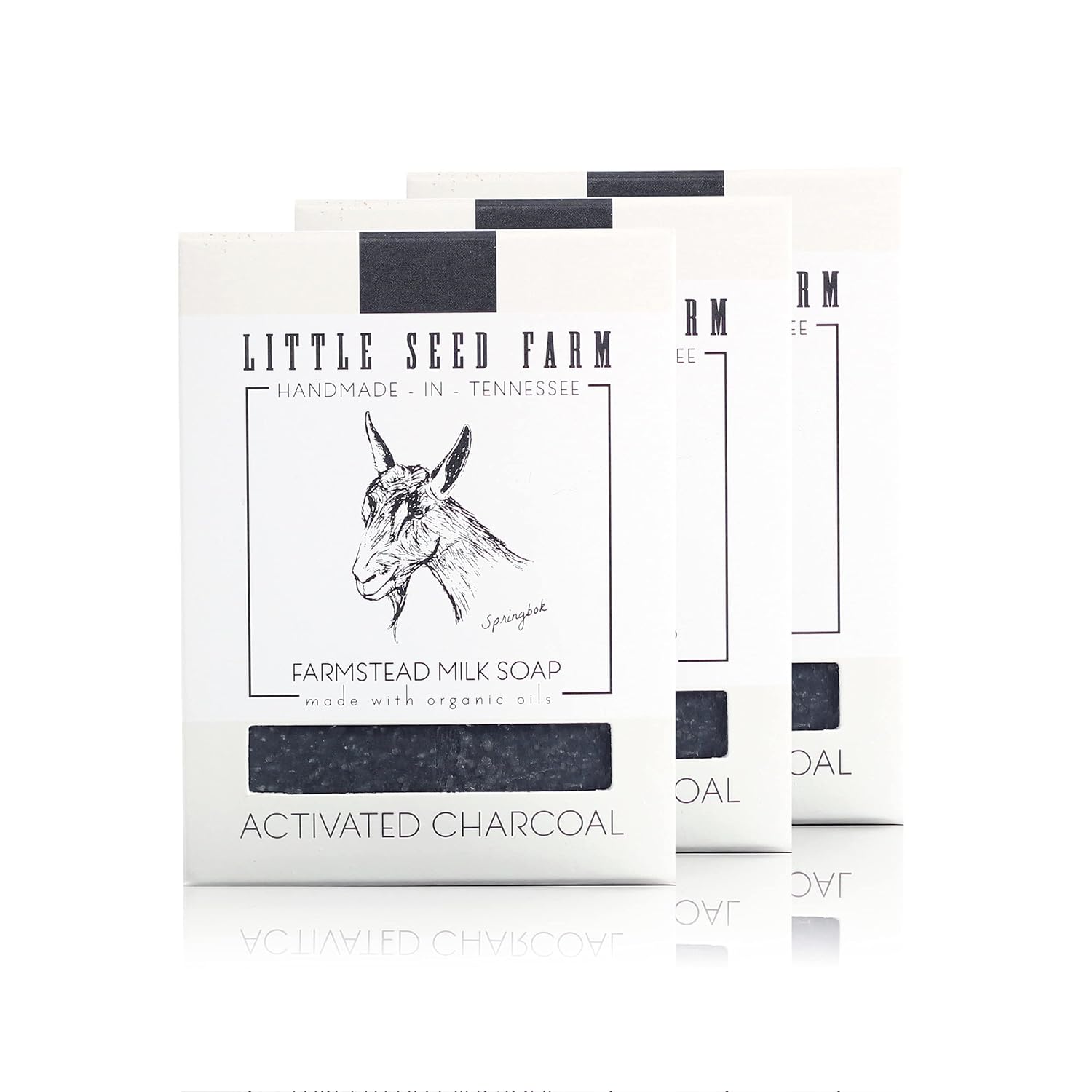 Activated Charcoal Goat's Milk Soap 3-Pack