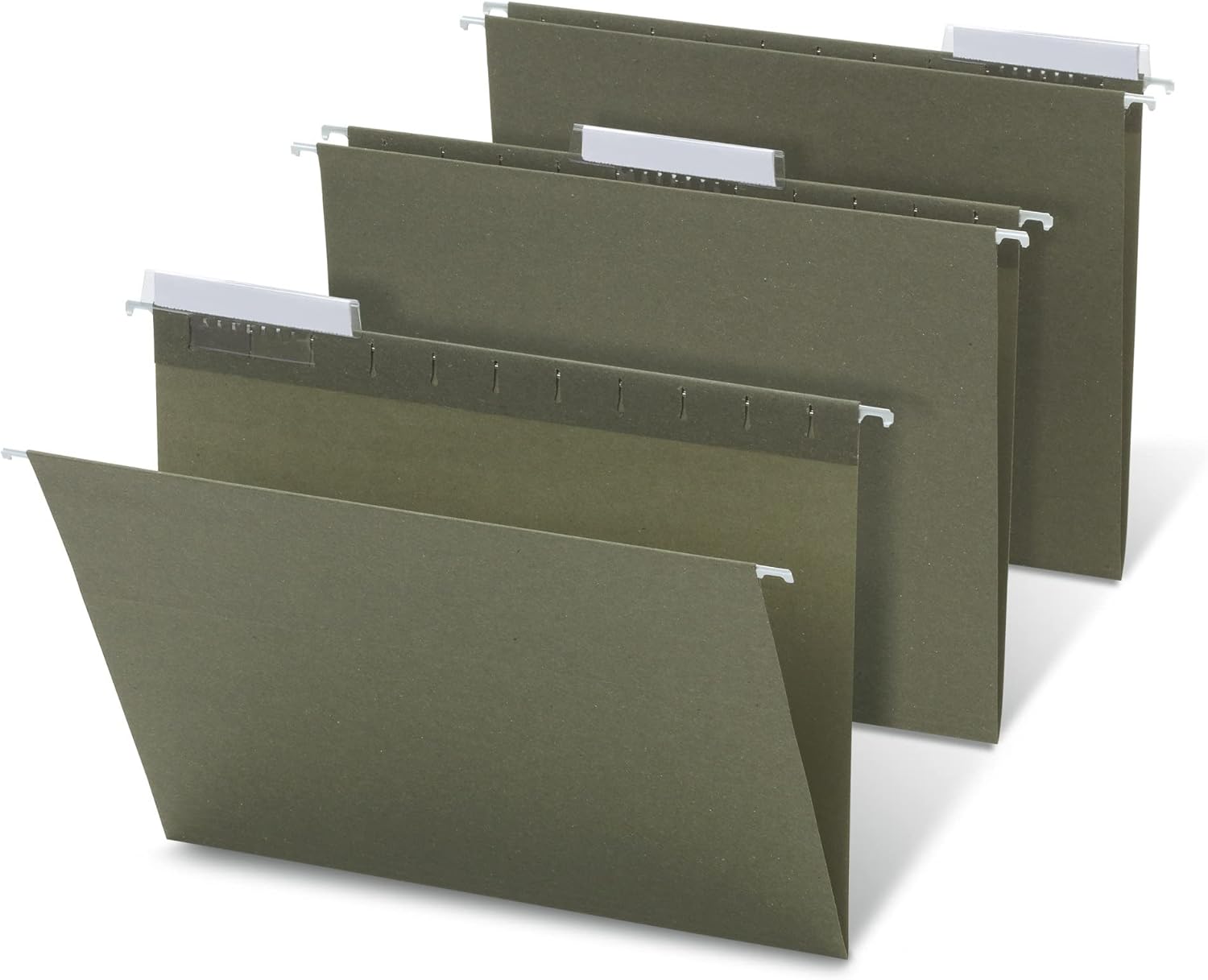 Office Depot Brand Hanging Folders, 1/3 Cut, Letter Size, 100% Recycled, Green, Pack Of 25