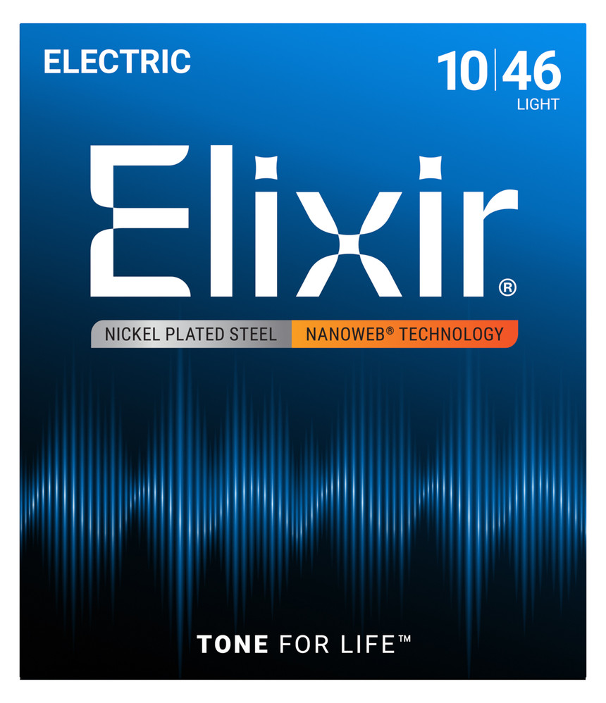 Nickel Plated Steel Electric Guitar Strings with NANOWEB Coating, Light (.010-.046)