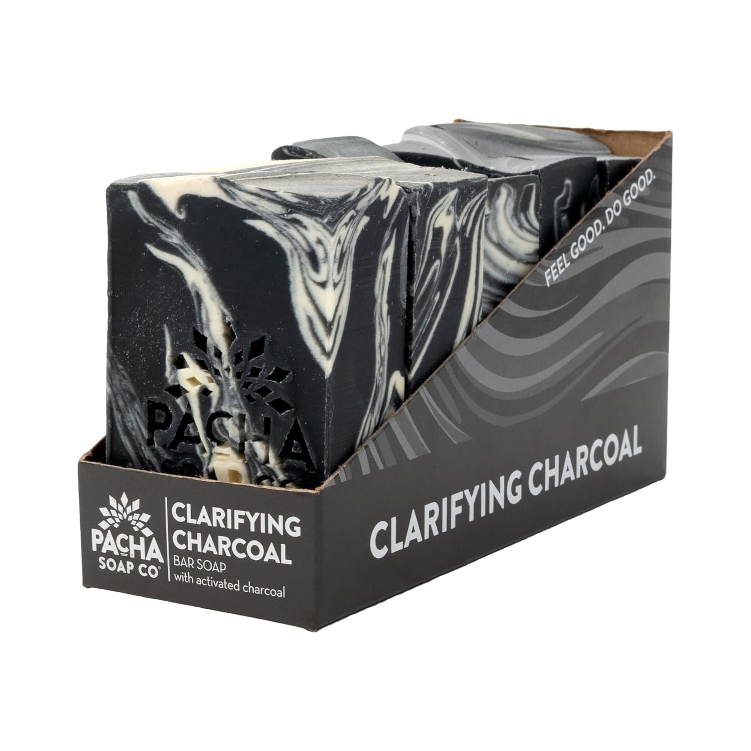 Pacha Soap Co. Clarifying Charcoal Bar Soap 5-Pack