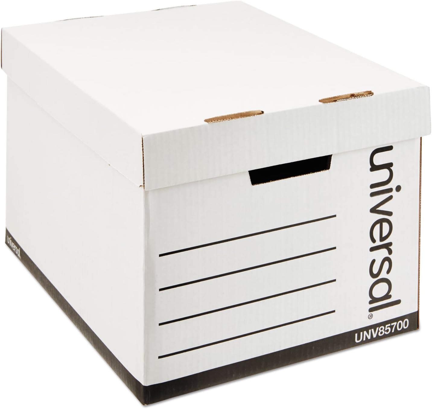 Universal 85700 Extra-Strength Storage Box w/Lid, Letter/Legal, 12/Carton