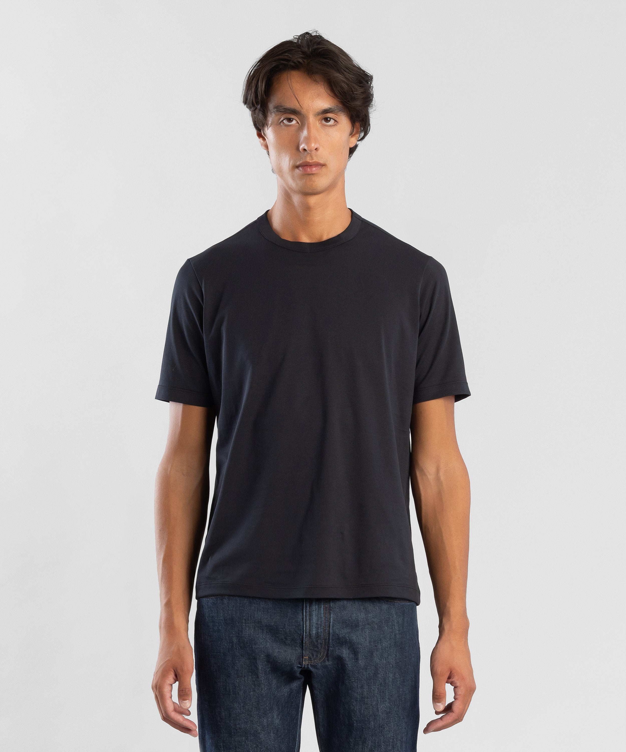 Refined 160 Short-Sleeve Crew T-Shirt Black